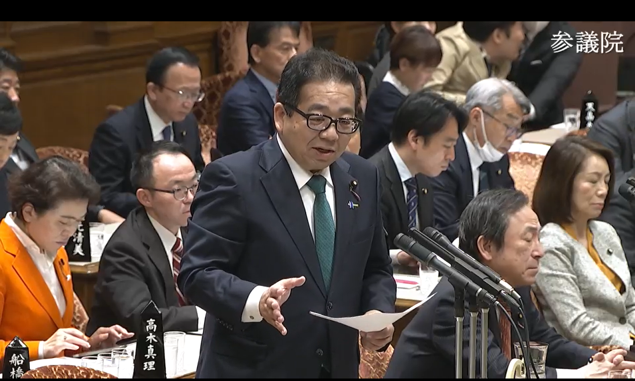田中まさし参議院議員 リハ専門職の声を代弁し国会質疑に立つ | 日本 